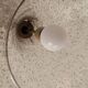 Designer drop pendant in blown and bubbled glass, Capital Lighting