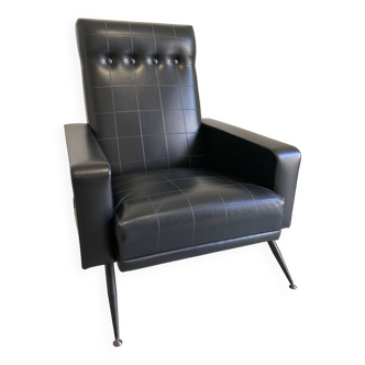 Leatherette armchair