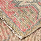 Red vintage door mat rug