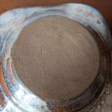 Brutalist stoneware cup 1970 signed Ferrières