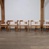 Pigreco Dining Chairs By Afra & Tobia Scarpa With Bentwood Frames, Set Of S