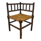 Old wooden ball fireside chair
