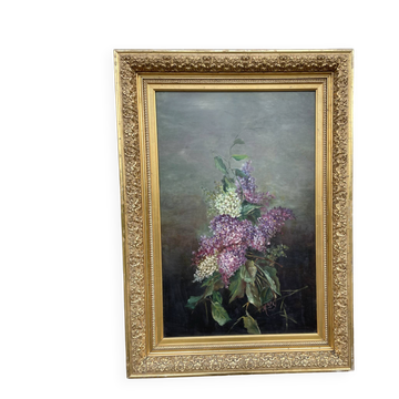 Tableau exceptionnellement bien peint d'un bouquet de glyci