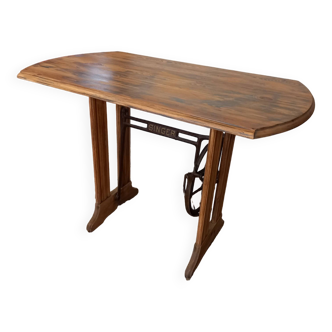 Wood and metal table