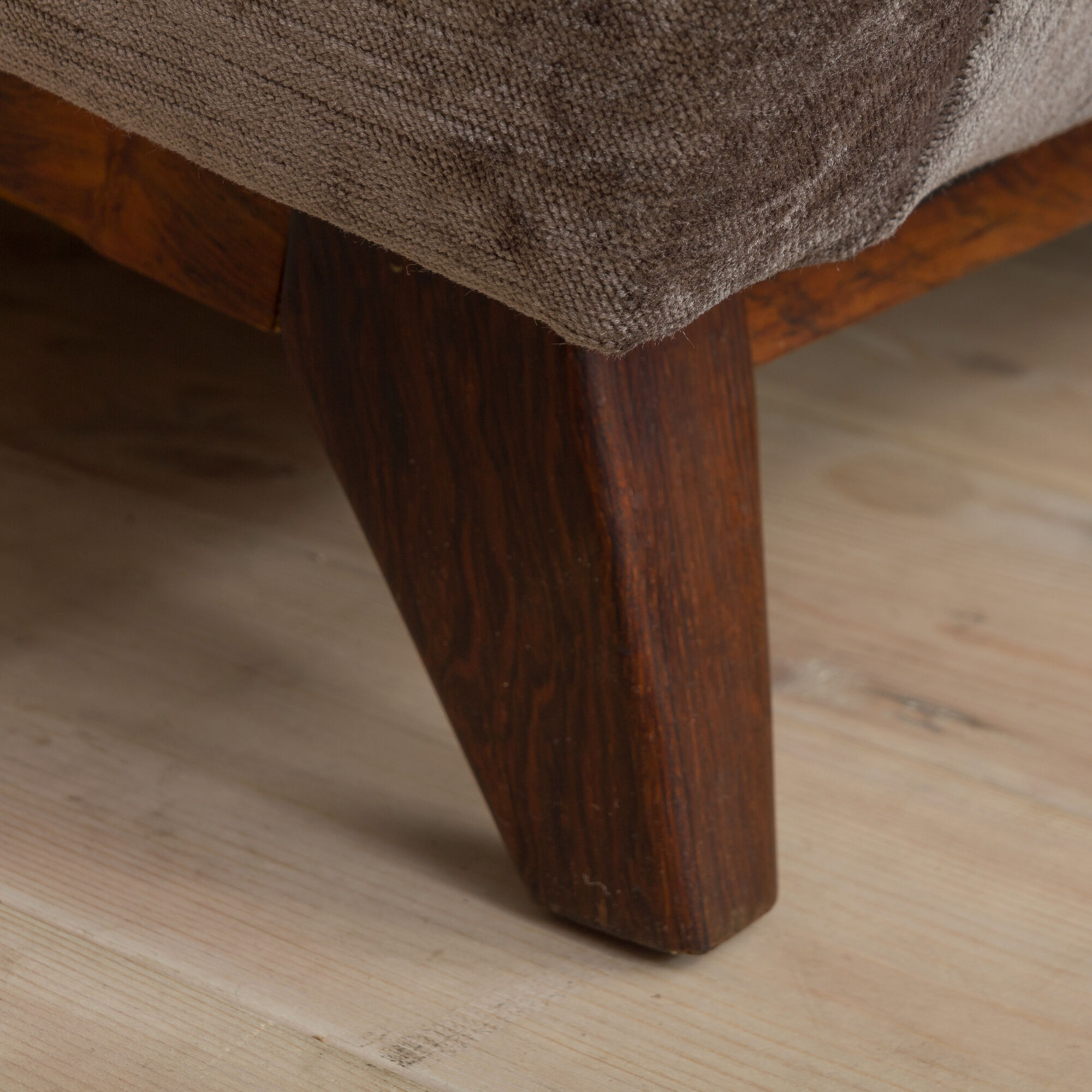 Mid-century four seater sofa in italian velvet