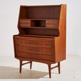 Restored teak bureau desk