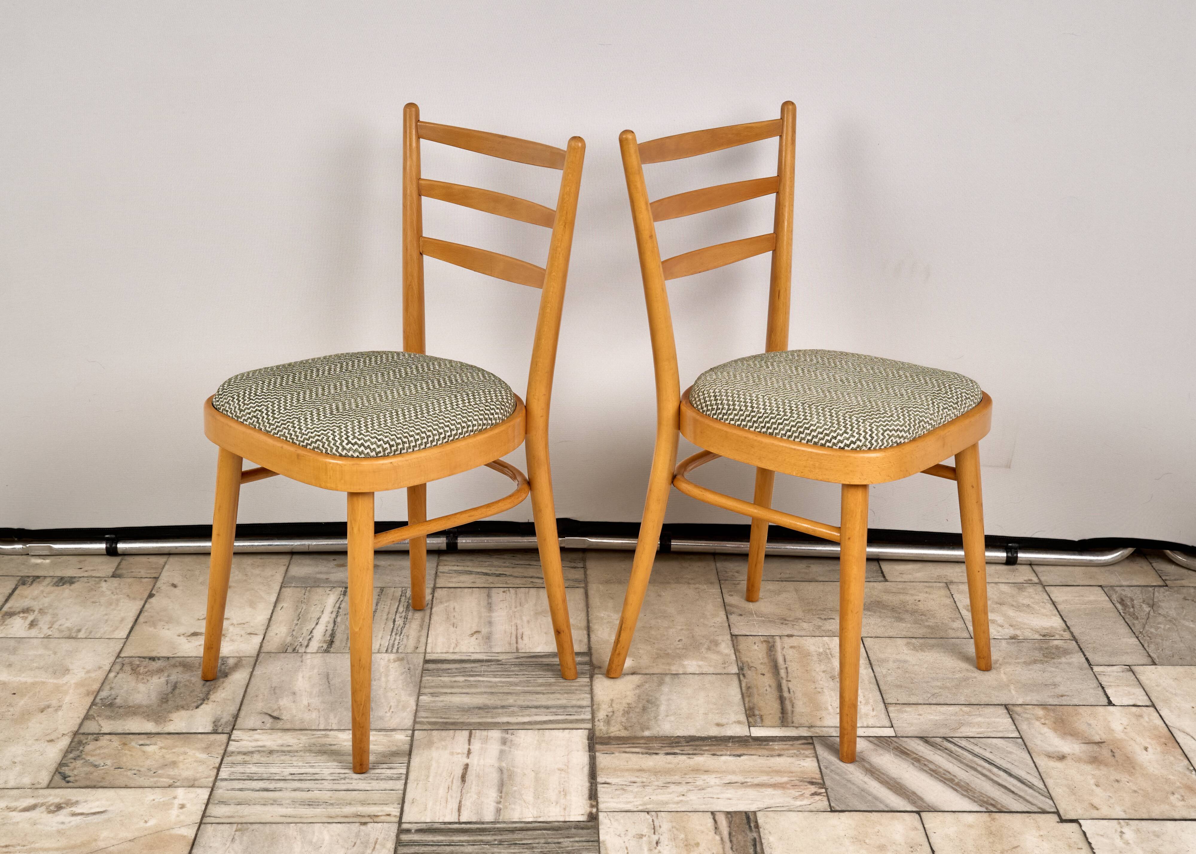 Set of 4 Dining Chairs, TON, 1960s, Czechoslovakia