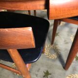 Scandinavian teak dining table and 4 Hans Olsen chairs for Frem Rojle