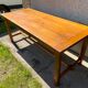 Dining farm table for 8 people in solid oak with 1 drawer 1950 200x85x79cm