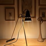 Large Italian brass table lamp, 50s design