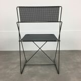 6 X-Line chairs by Niels Jorgen for Magis Italy Memphis style 1980