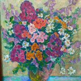 Flowers signed Russian school 20th century