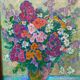 Fleurs signé école russe XXeme siècle