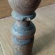 Stool, brutalist side table in solid oak.