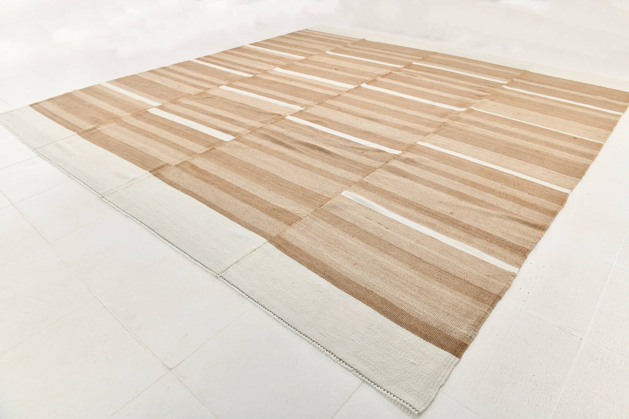 10x10 Bronze Beige Square Vintage Rug, 300x321Cm