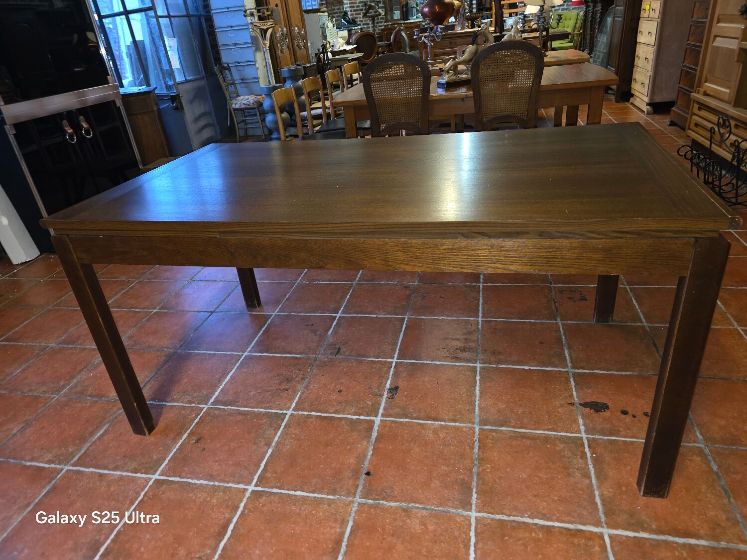 Scandinavian extendable oak table from the 1960s.