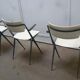 White chairs by pyramid Wim Rietveld for Ahrend de Cirkel, 1964, set of 3