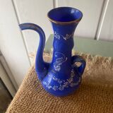 Aiguiere opaline bleu Turquie XIXEME