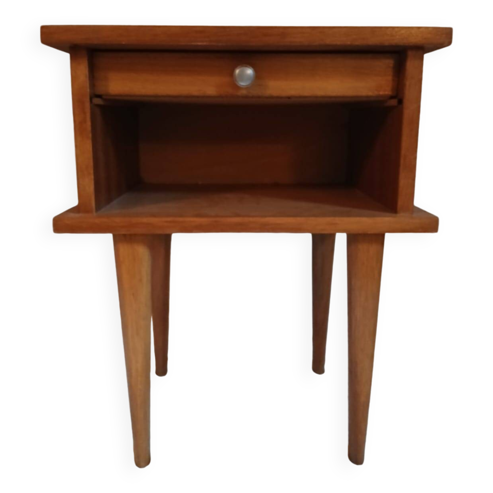 1960s oak bedside table