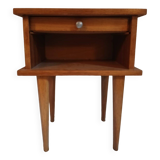 1960s oak bedside table