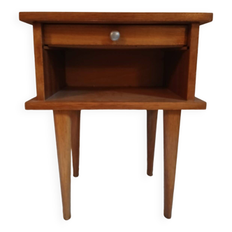 1960s oak bedside table