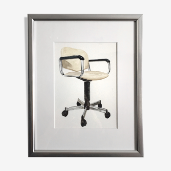 Office chair - watercolor