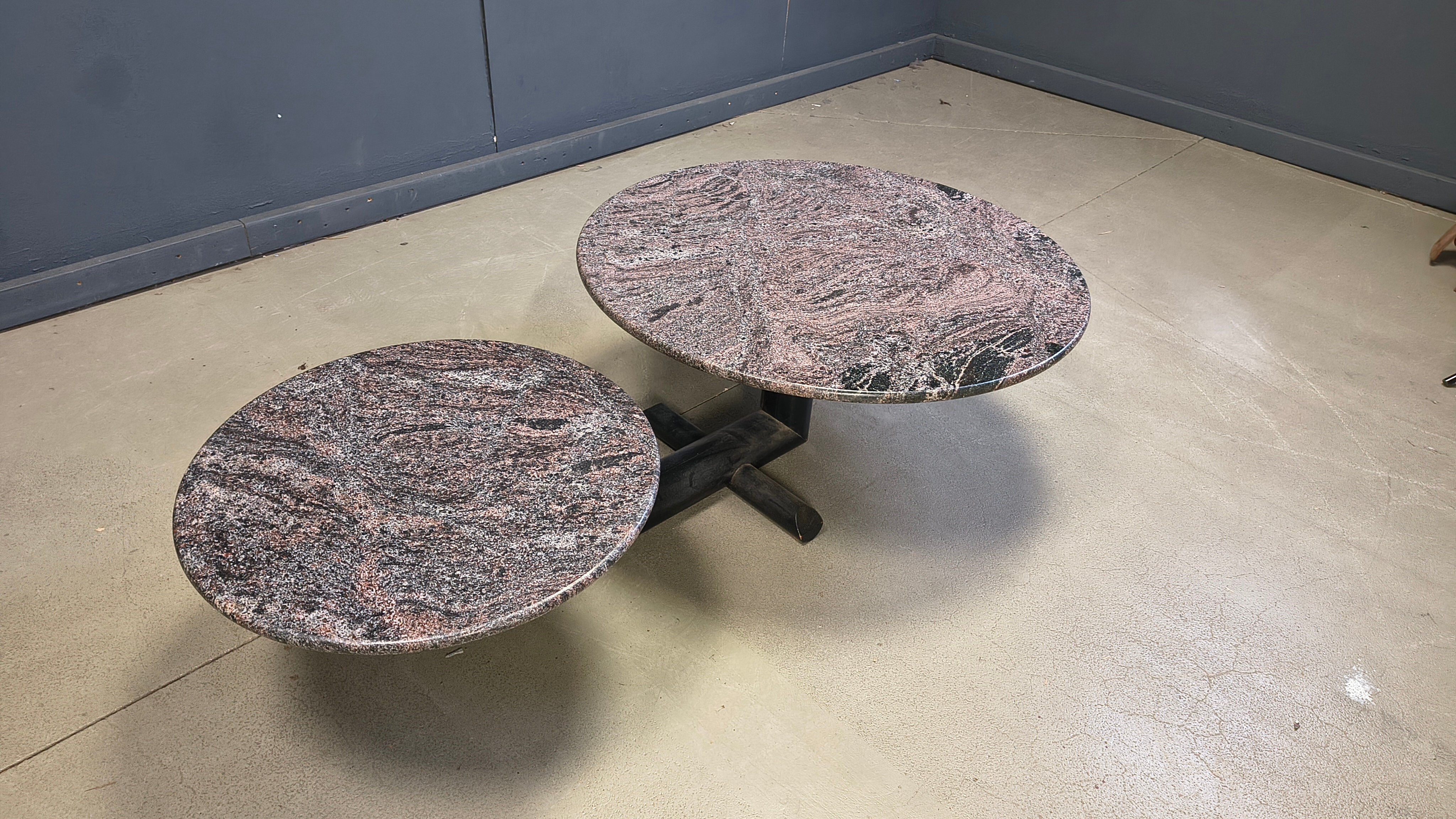Vintage marble coffee table by Roche Bobois, 1980s