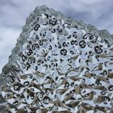 Large minimalist holophane ceiling light