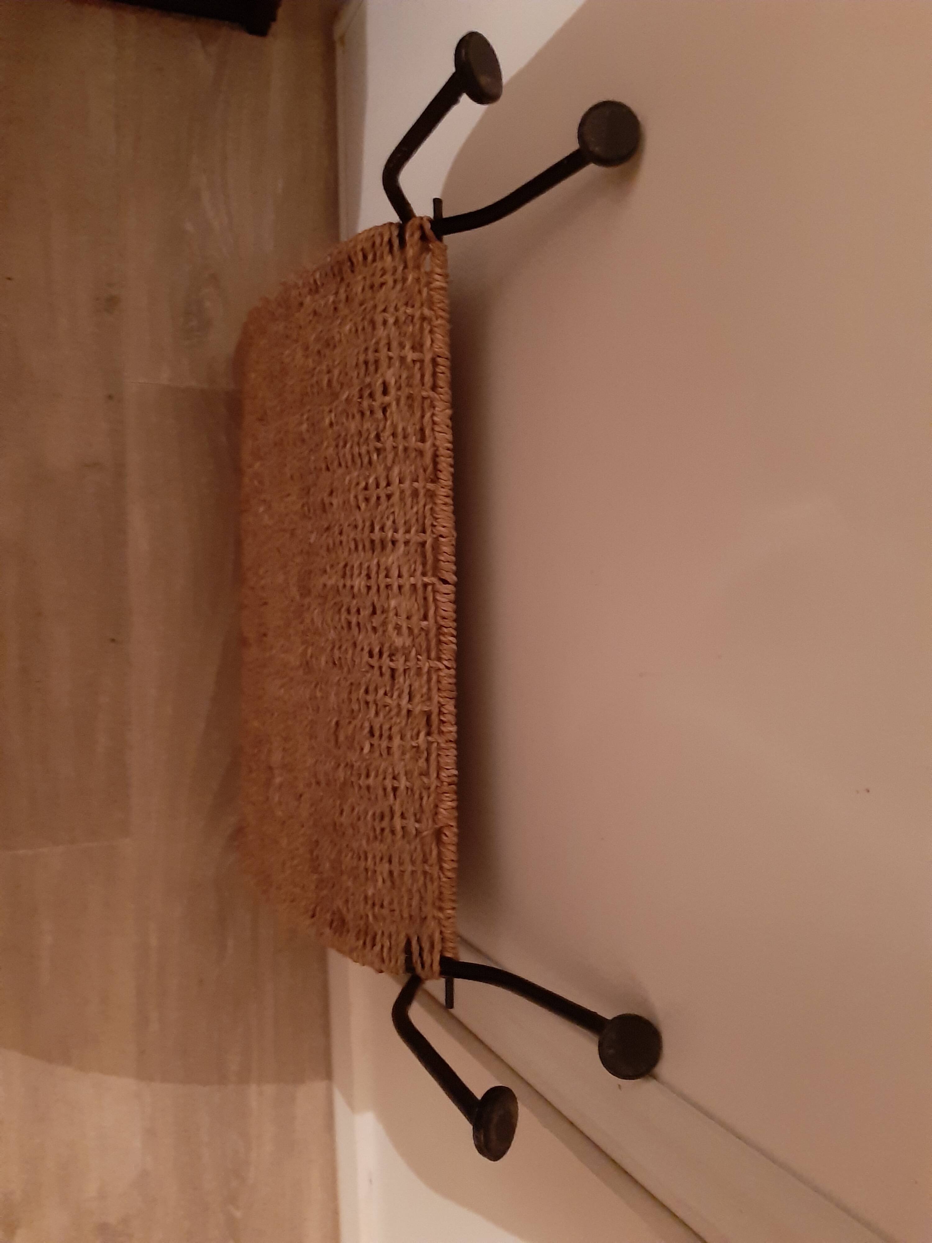 Rattan and metal magazines