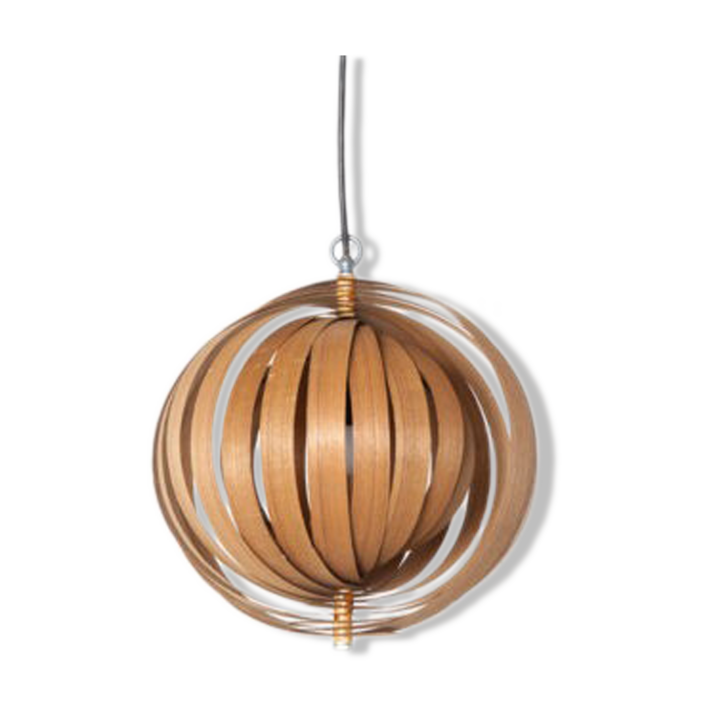 Wooden suspension large kinetic spiral