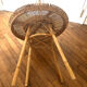 Vintage rattan and bamboo coffee table