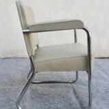 Bauhaus office armchair, vintage, "Ronéo" style, 1930s/1940s, TBE