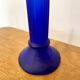 Polished glass candle holder