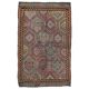 Vintage Turkish Oushak Handmade Wool Cotton Red Area Rug 170x272