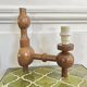 Vintage wooden wall lamp