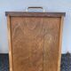 Bureau moderniste en bois à pieds compas 1950