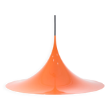 Large Trumpet Pendant In Orange By Claus Bonderup For Fog & Mørup From 1970