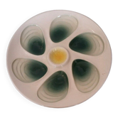 Assiette à huîtres en faïence Salins
