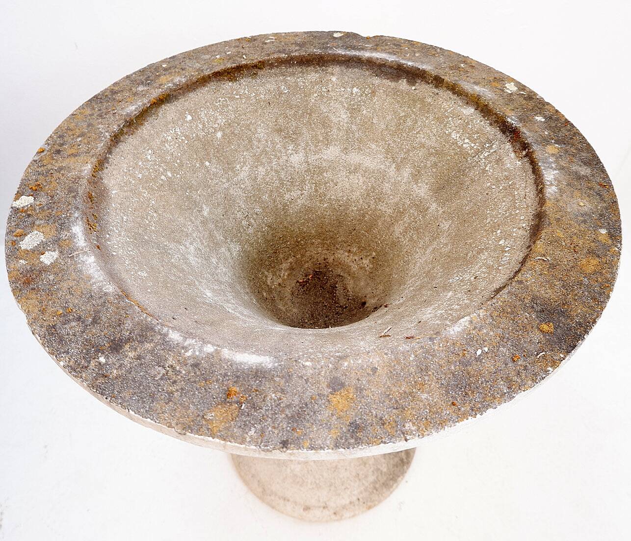 Mid-Century Style Outdoor Stone Planter