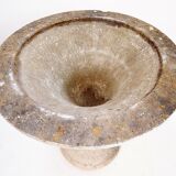 Mid-Century Style Outdoor Stone Planter