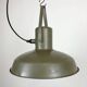 Vintage Green Army Pendant Lamp, 1960s