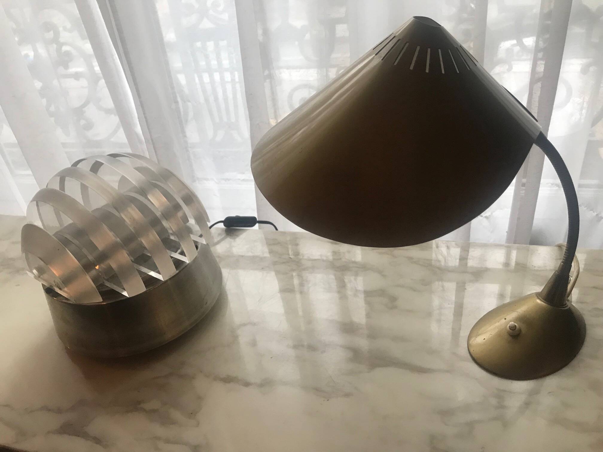 Lampe de Table • Lampe de Sol • Space Age • 1970
