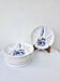 6 assiettes vintage compartimentées faïence collection bali saint amand