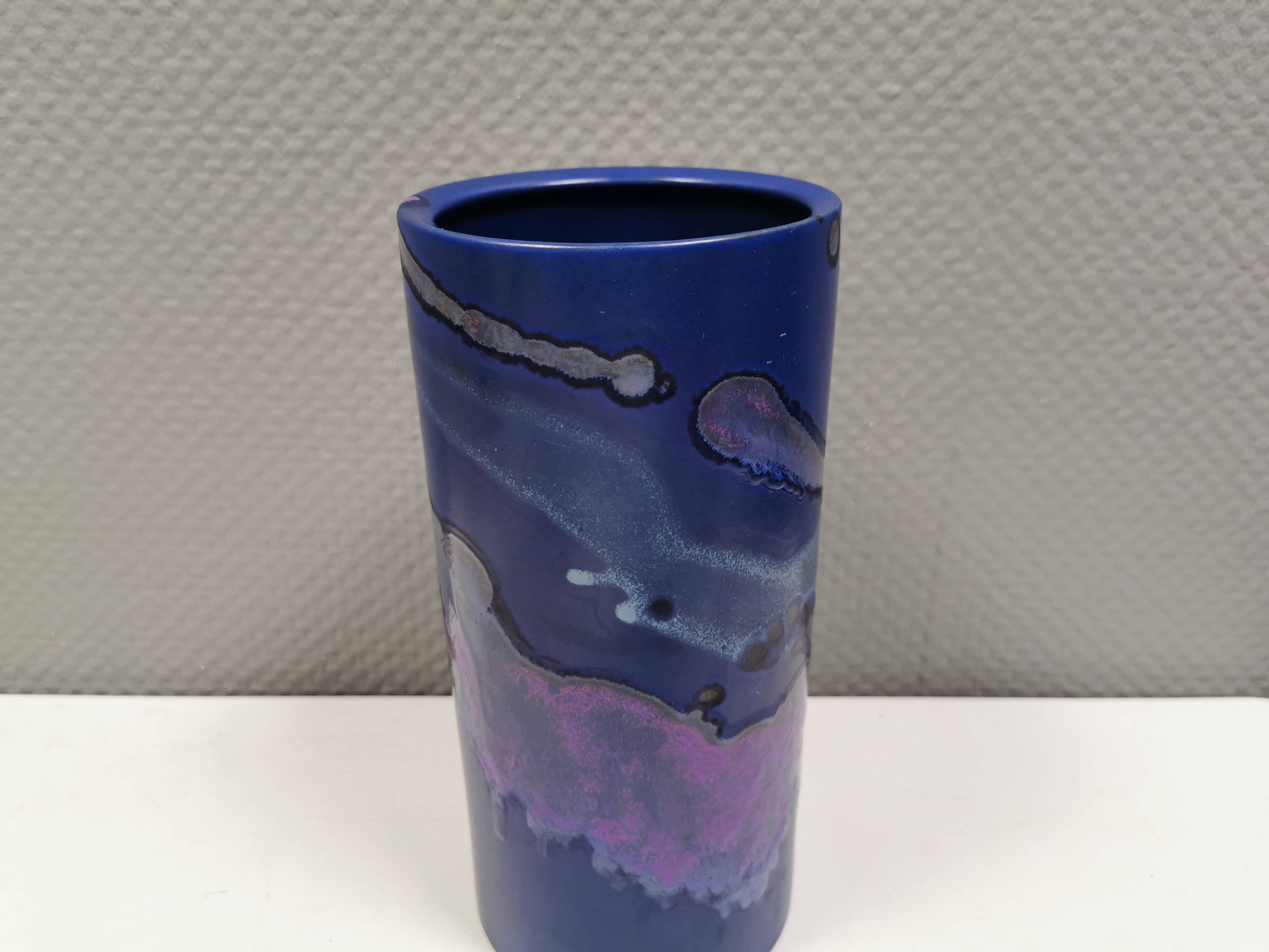 Two beautiful vases from Danish Knabstrup, Marina series 1970s.