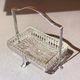Antique Butter Dish & Knife, Silver Crystal Butter Dish Decorative Table Ware