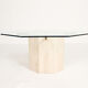 Table basse en travertin 1970s Italie, Artedi