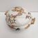 Soupière porcelaine décor héron et bambou