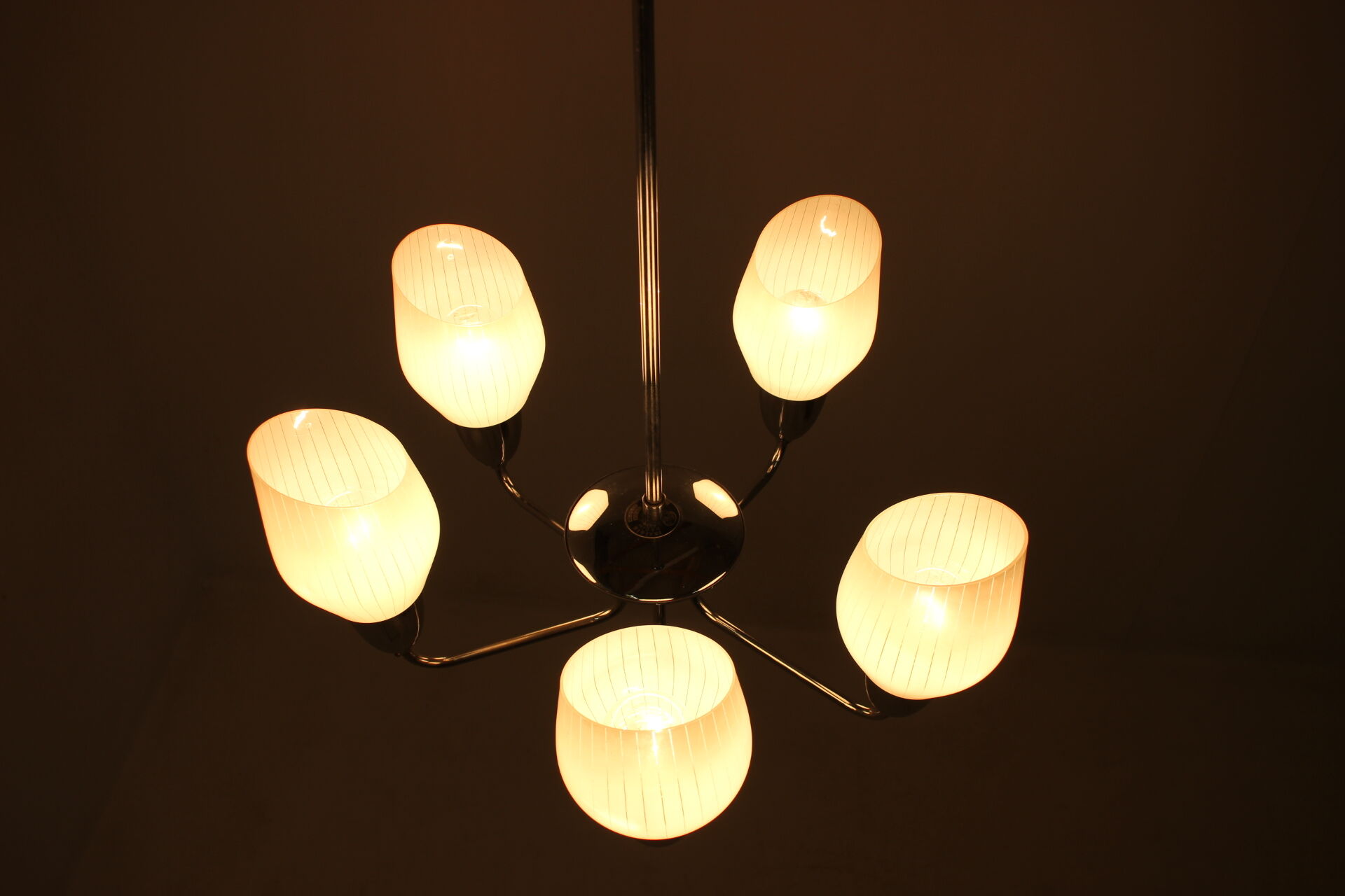 Mid-century chandelier, Elektroinstala Děčín, 1950