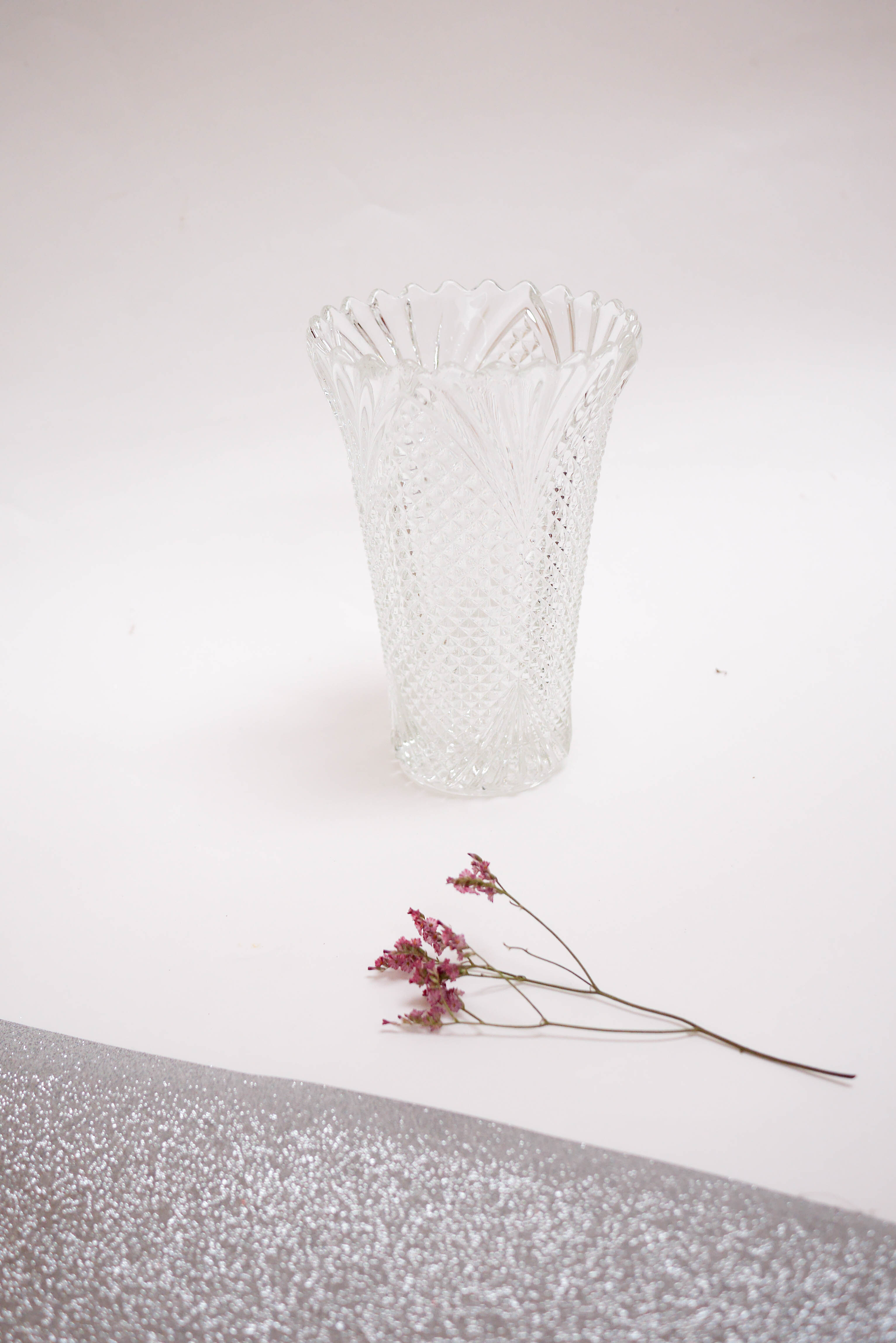 Vintage glass vase