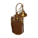 Suspension from 1970 smoked glass & brass
